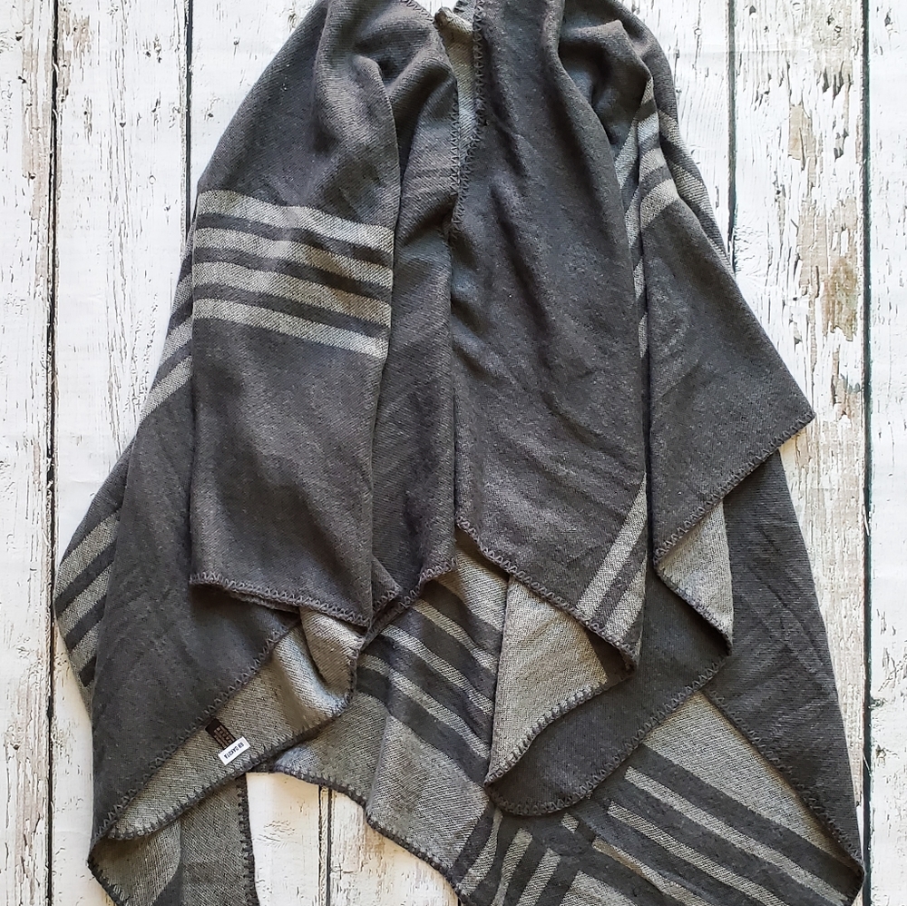 Flannel poncho